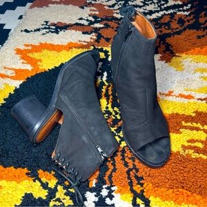 JEFFREY CAMPBELL, Ibiza, lace back, side zip booties!!